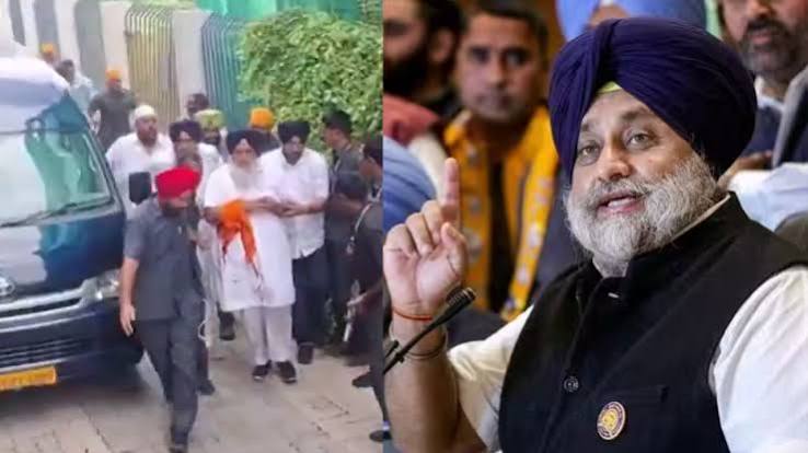 In Maharashtra, Nihang uses a kirpan to attack Sukhbir Badal, injuring his hand.