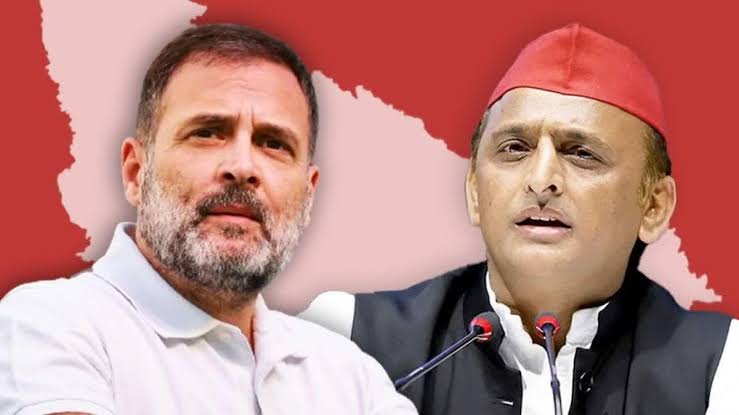 Rahul or Akhilesh? Rival leadership proposals are made by SP and Congress MPs prior to UP polls.